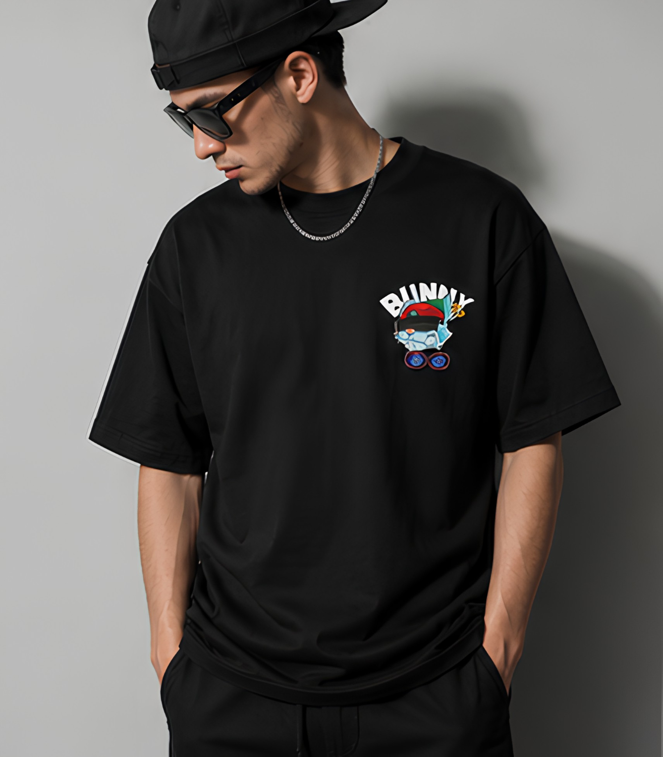 BUNNY Streetwear Graphic T-Shirt – Hip Hop Rabbit Oversized Tee | Urban Back Print T-Shirt